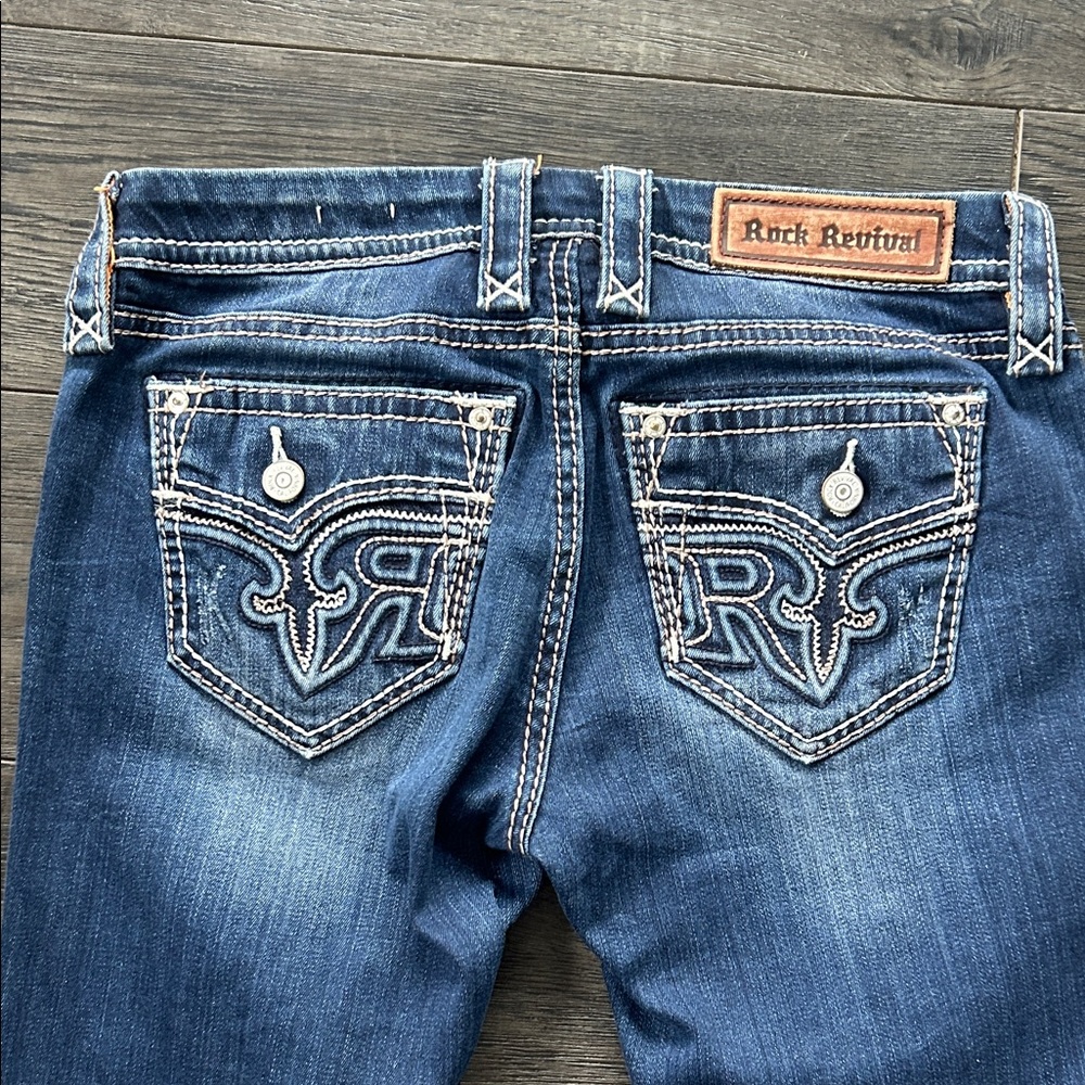 Rock Revival Dark Blue Jeans EUC